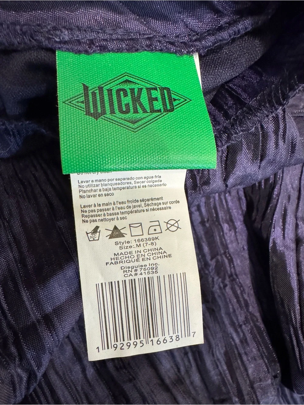 Wicked size medium